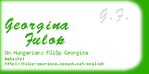 georgina fulop business card
