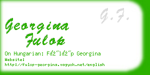 georgina fulop business card